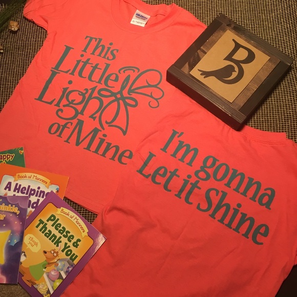 Little Light of Mine Kids Christian T-Shirt Pink - Picture 2 of 7